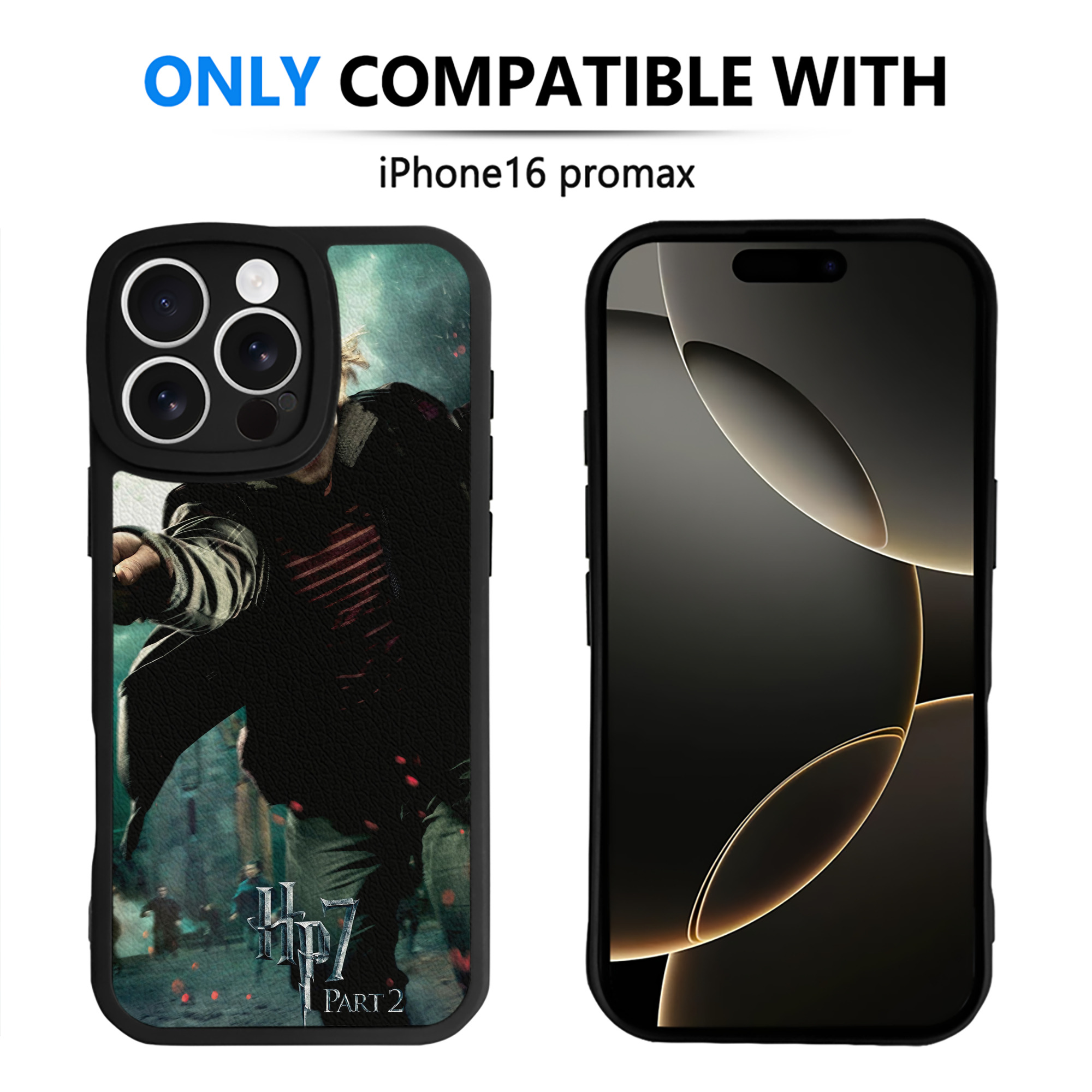 （画像用） Harry Potter ハリー・ポッターシリーズ 【iPhone 16シリーズ対応】シリコンスマホケース（レザー調） 材質：シリコン